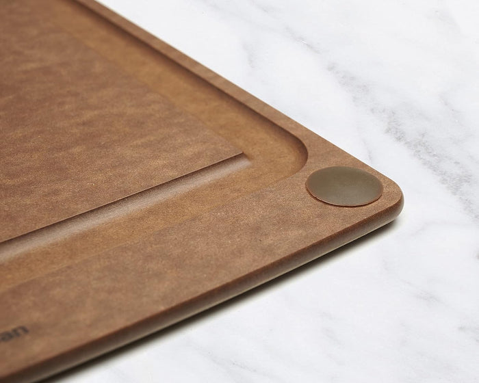 Epicurean All-In- One Cutting Board with Non-Slip Feet and Juice Groove, 14.5-Inch x 11.25-Inch, Nutmeg/Brown