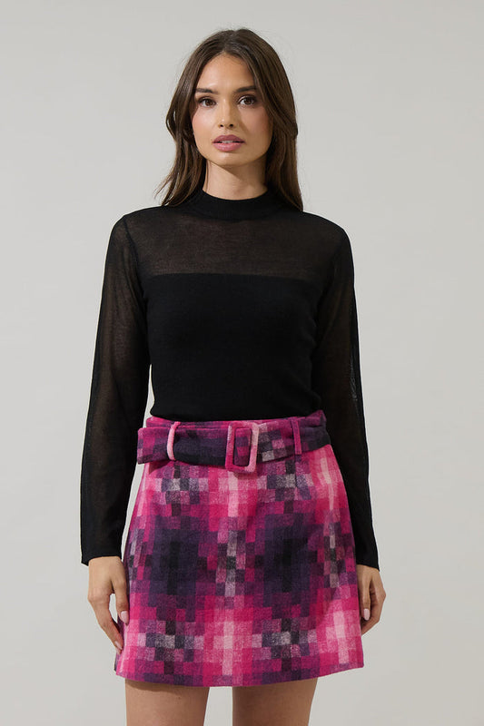 Eris Mock Neck Knit Top