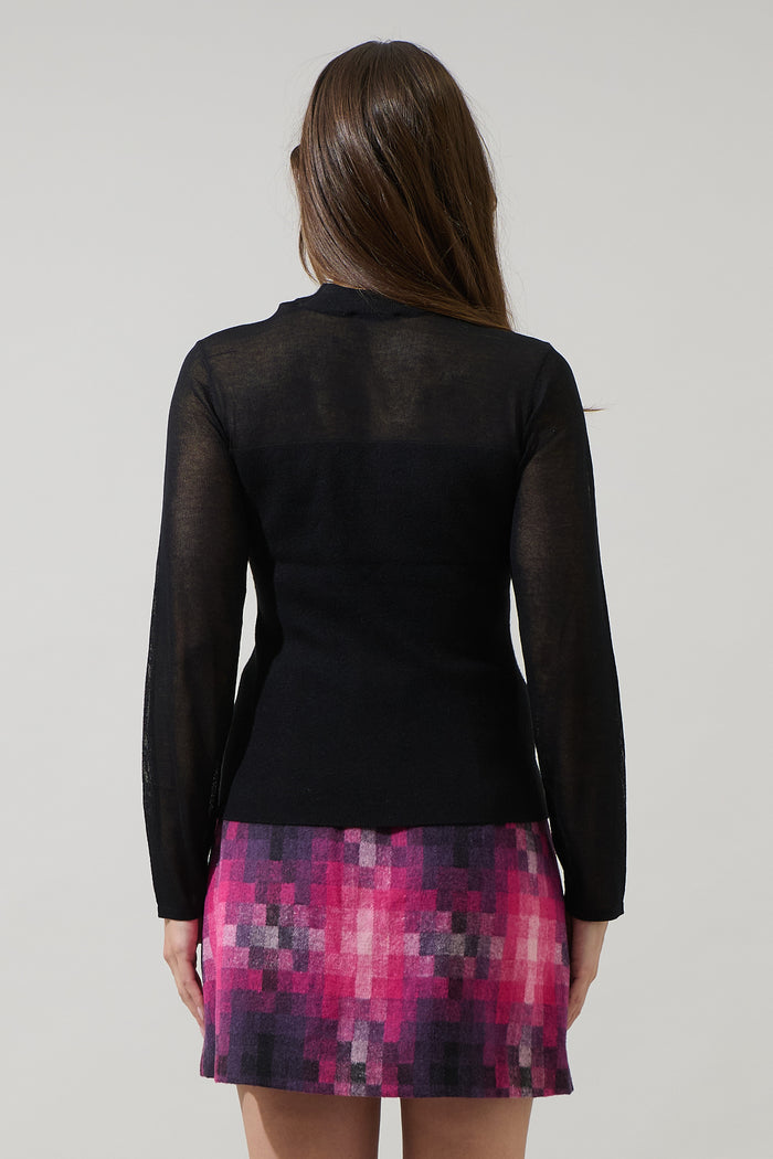 Eris Mock Neck Knit Top