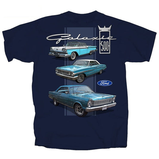 Ford Three Galaxie T-Shirt (Navy)