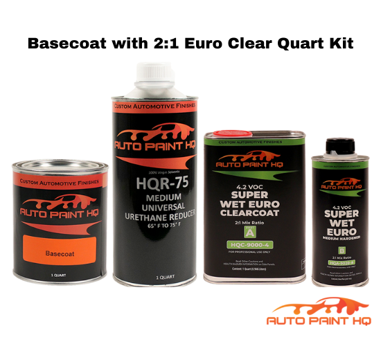 Ford UZ Lava Red Pearl Basecoat Clearcoat Quart Complete Paint Kit