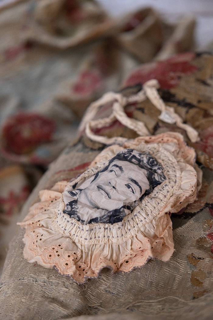 Frida Tehuana Jabot Magnolia Pearl Clothing