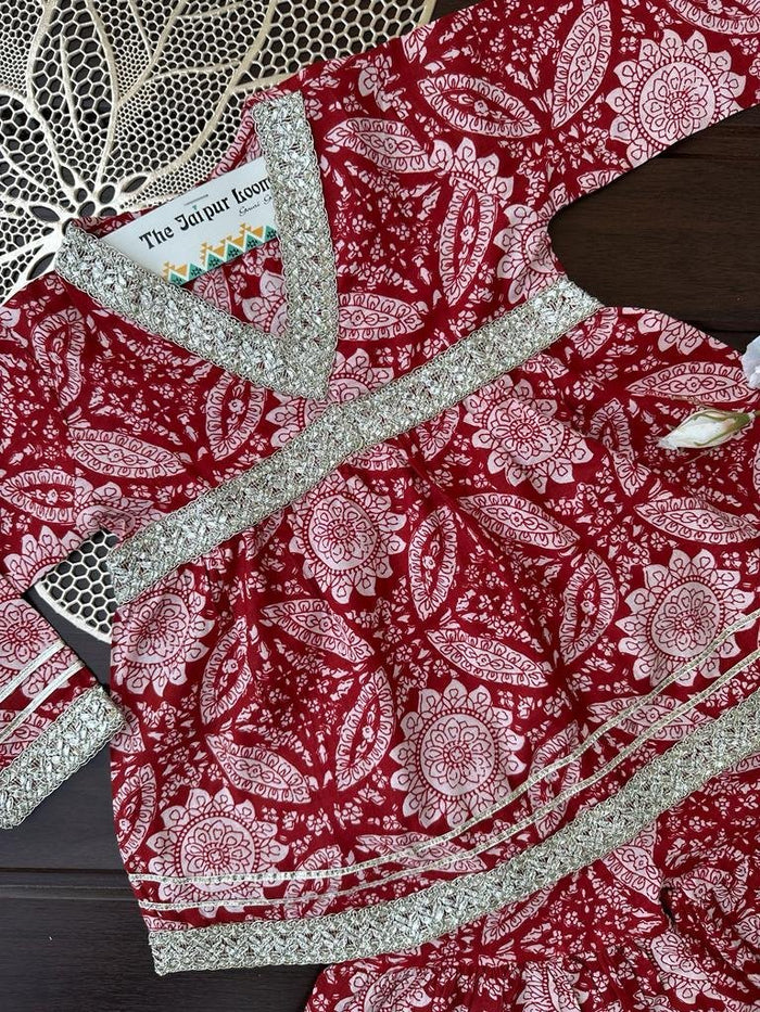 Fuljhadi Laal Sharara Set