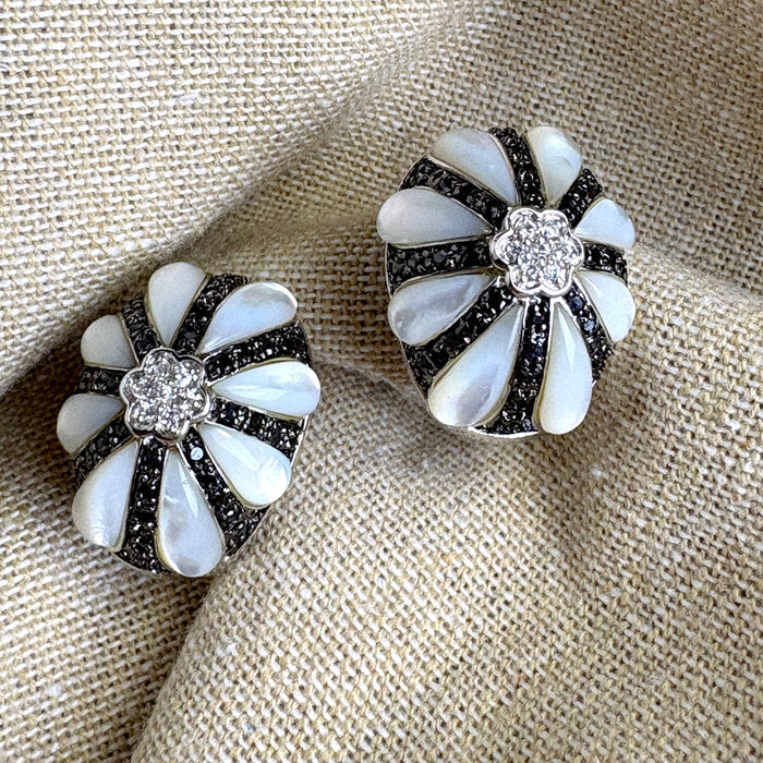 Gale Grant cubic zirconia collection post clip pierced earrings - NextStage Vintage