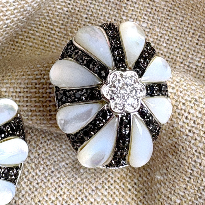 Gale Grant cubic zirconia collection post clip pierced earrings - NextStage Vintage