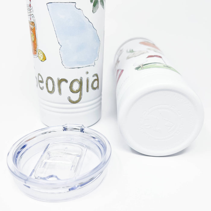 Georgia Icons Skinny Tumbler 22oz - ONLINE EXCLUSIVE