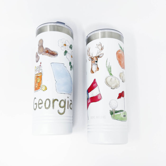 Georgia Icons Skinny Tumbler 22oz - ONLINE EXCLUSIVE