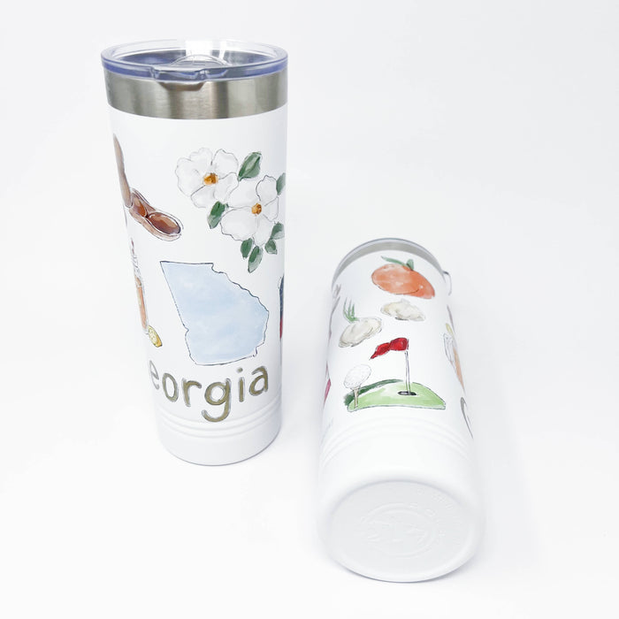 Georgia Icons Skinny Tumbler 22oz - ONLINE EXCLUSIVE