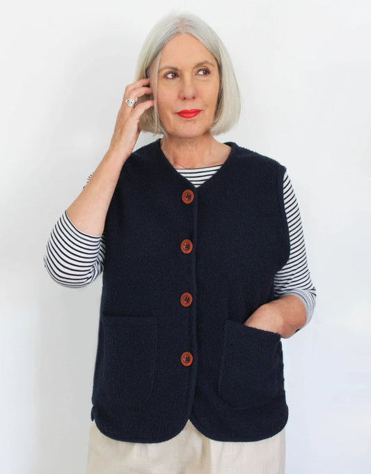 Gertrude Gilet Sewing Pattern, Sewgirl