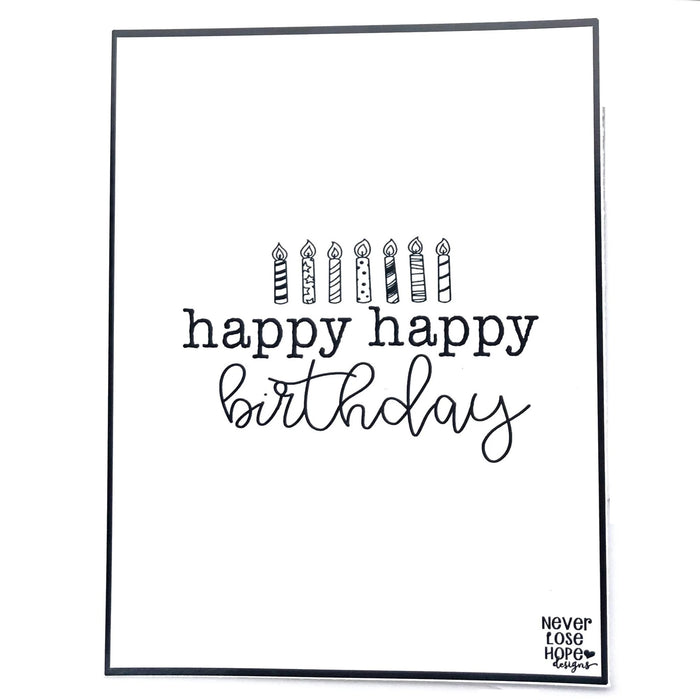Happy happy birthday (candles)
