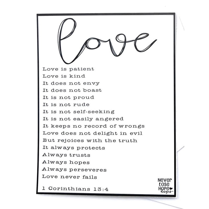 Love Love is patient Love is Kind It does not envy...