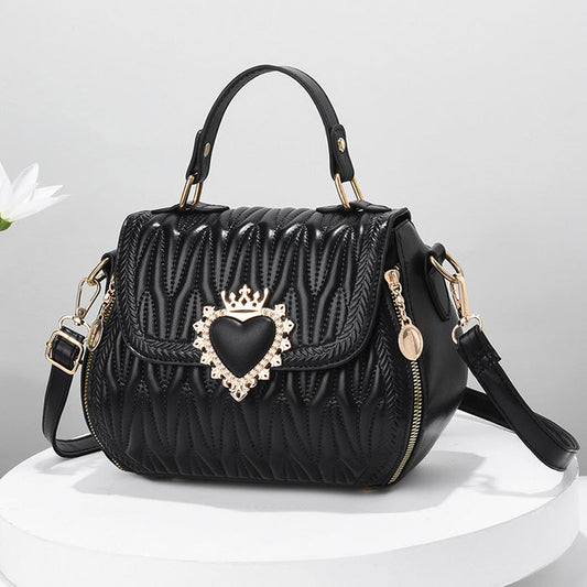H2036 - Fashion Textured Messenger Bag