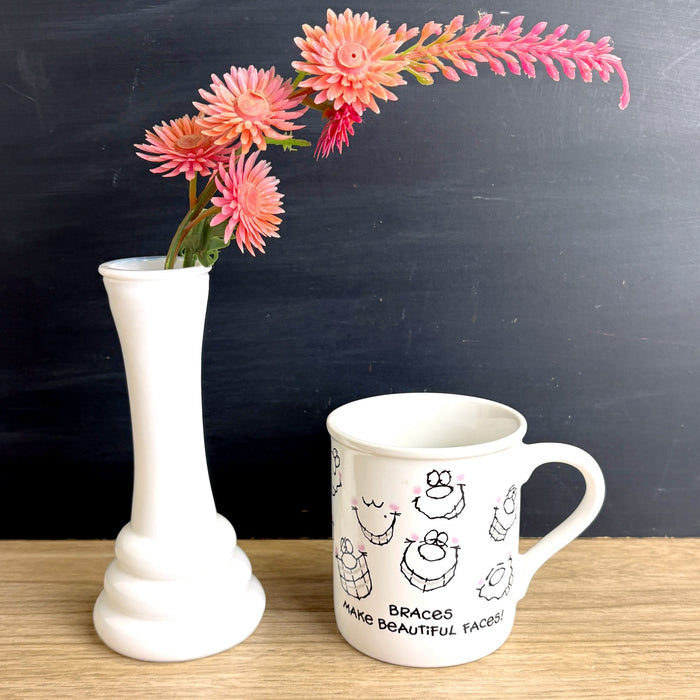 Hallmark 1985 Braces Make Beautiful Faces mug - Japan - Mug Mates - NextStage Vintage