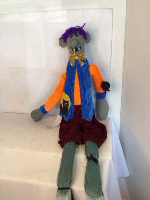 Halloween Orange/Blue Doll Holiday Item