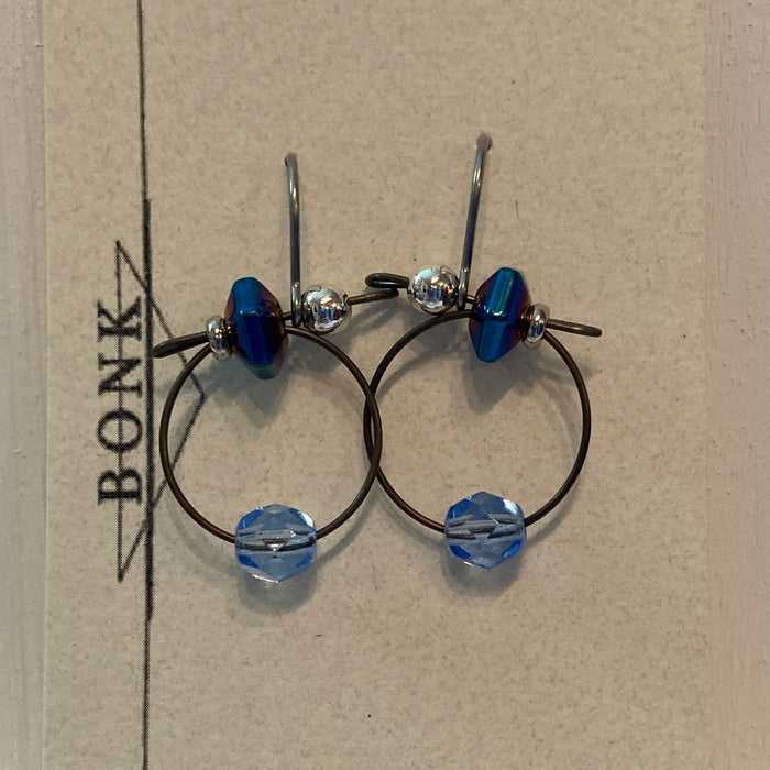 Light Blue Cut Glass