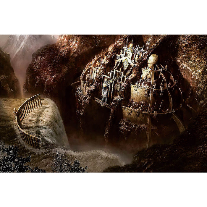 Ingooood Wooden Jigsaw Puzzle 1000 Piece - Castle Under Waterfall - Ingooood jigsaw puzzle 1000 piece