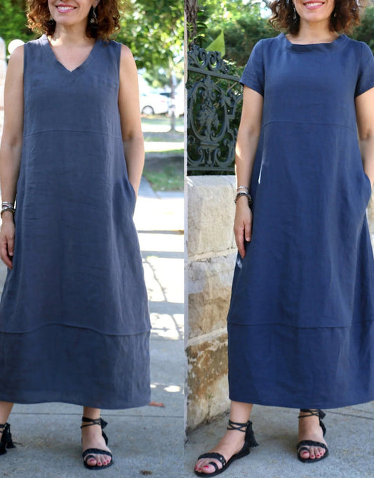 Iris Dress Sewing Pattern, Tessuti