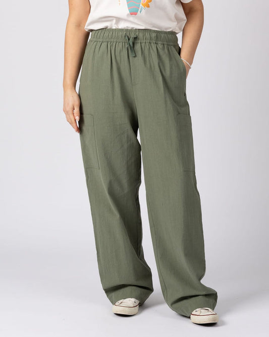 Katel Womens Trouser in Light Green