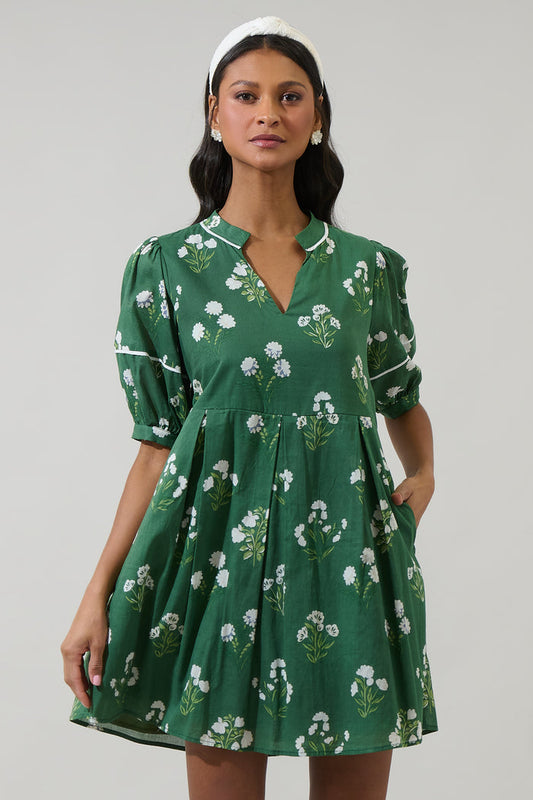 Kestrel Floral Fawna Shift Mini Dress
