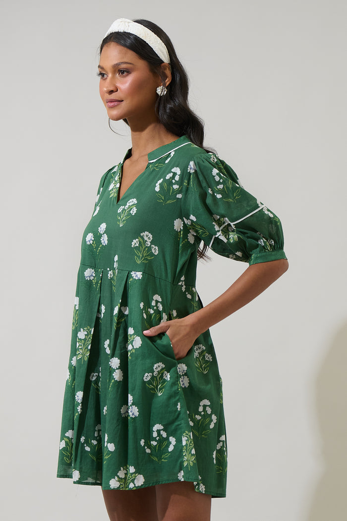 Kestrel Floral Fawna Shift Mini Dress