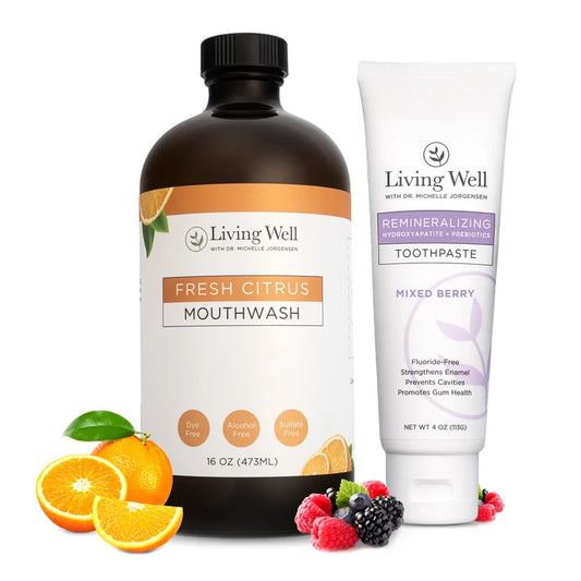 Kids Remineralizing Toothpaste and Citrus Mouthwash bundle