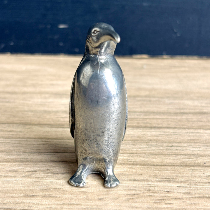 Kirk Steiff Pewter penguin figurine - NextStage Vintage