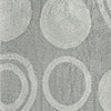 Knightsbridge Stylish And Comfortable Traditional Orbit Design 2 PC Cotton Bath Rug Set 20"x30" & 24"x40" Silver