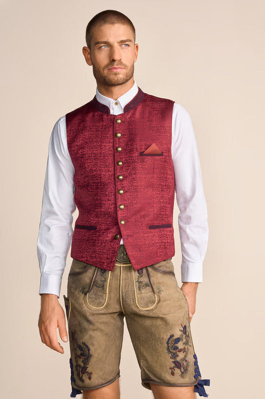 Kruger Men's Lederhosen "Emil" with belt - Light Brown