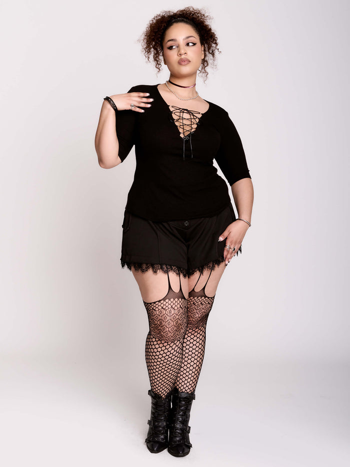 Lacey Tie Up Shorts