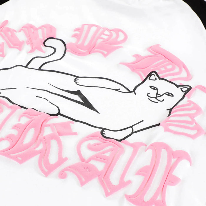 Lakai X RipnDip Raglan T-Shirt White Black