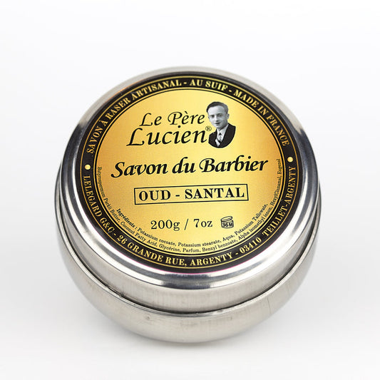 Le Père Lucien | Oud Santal Tallow Shaving Soap, 200g (New Formula)