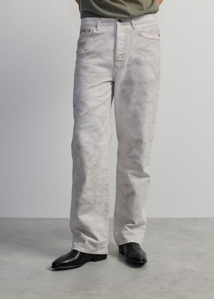 LIGHT GREY WASHED JEANS