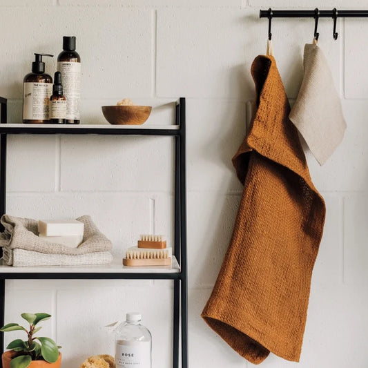 Linen Hand Towel Amber - Magnolia Lane co. Home + Garden + Gift