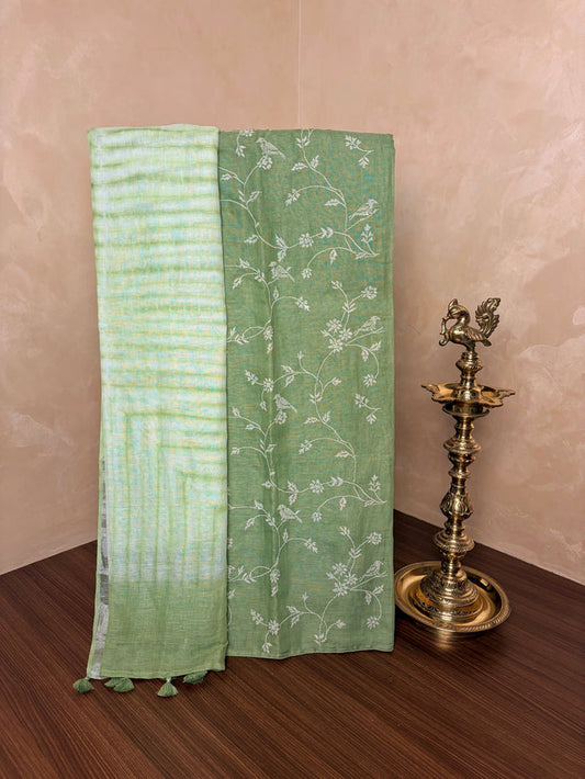 Linen Kurthi Set