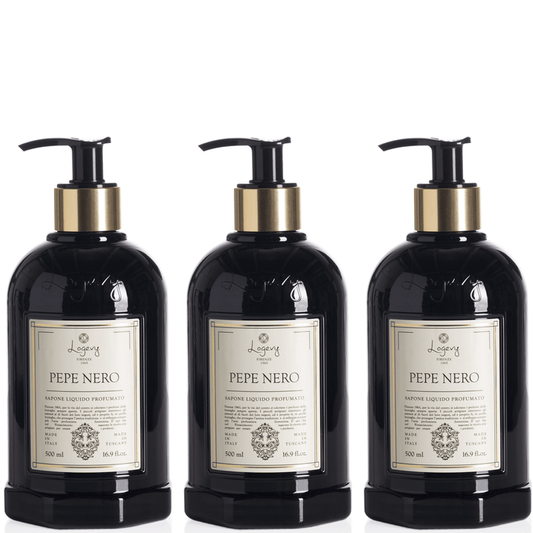 Logevy Black Pepper Hand Wash 500ml Set of 3pcs Brand Hand Wash 500ml