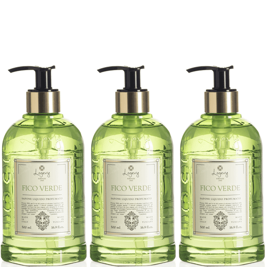 Logevy Green Fig Hand Wash 500ml Set of 3pcs Brand Hand Wash 500ml