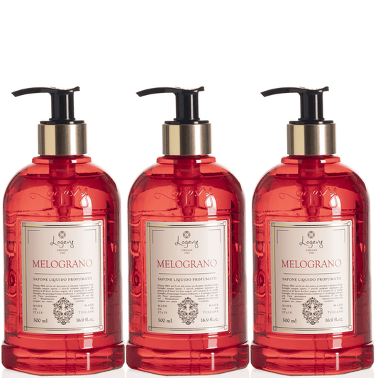 Logevy Pomegranate Hand Wash 500ml Set of 3pcs Brand Hand Wash 500ml