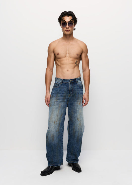 LOOSE WASHED JEANS