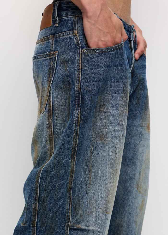 LOOSE WASHED JEANS