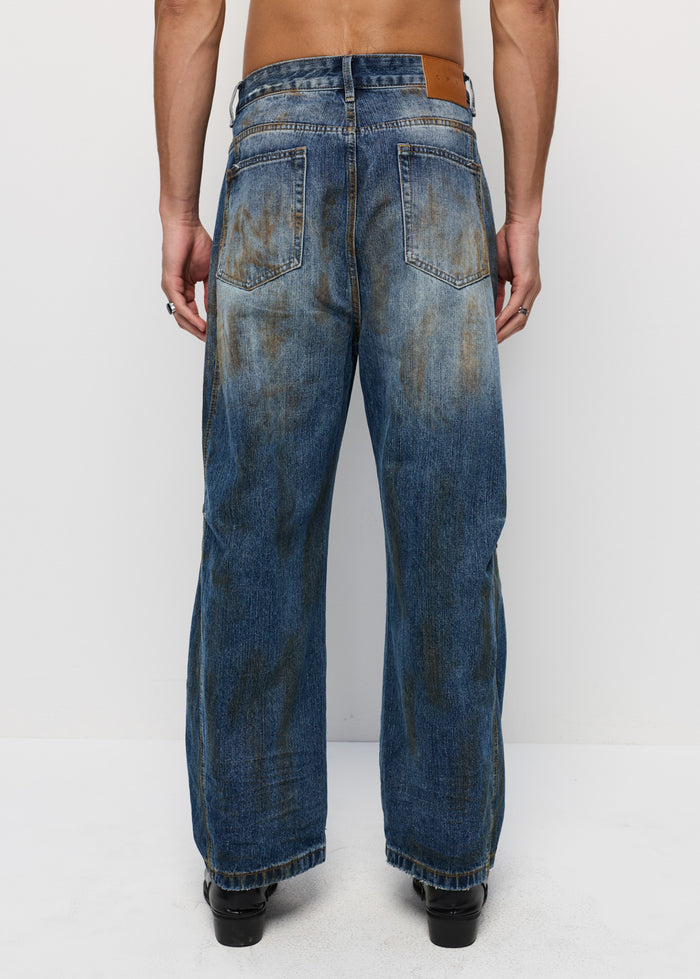 LOOSE WASHED JEANS