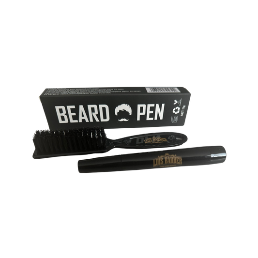 Luis Barber Beard Pen precision grooming tool available in Black, Brown, and Light Brown