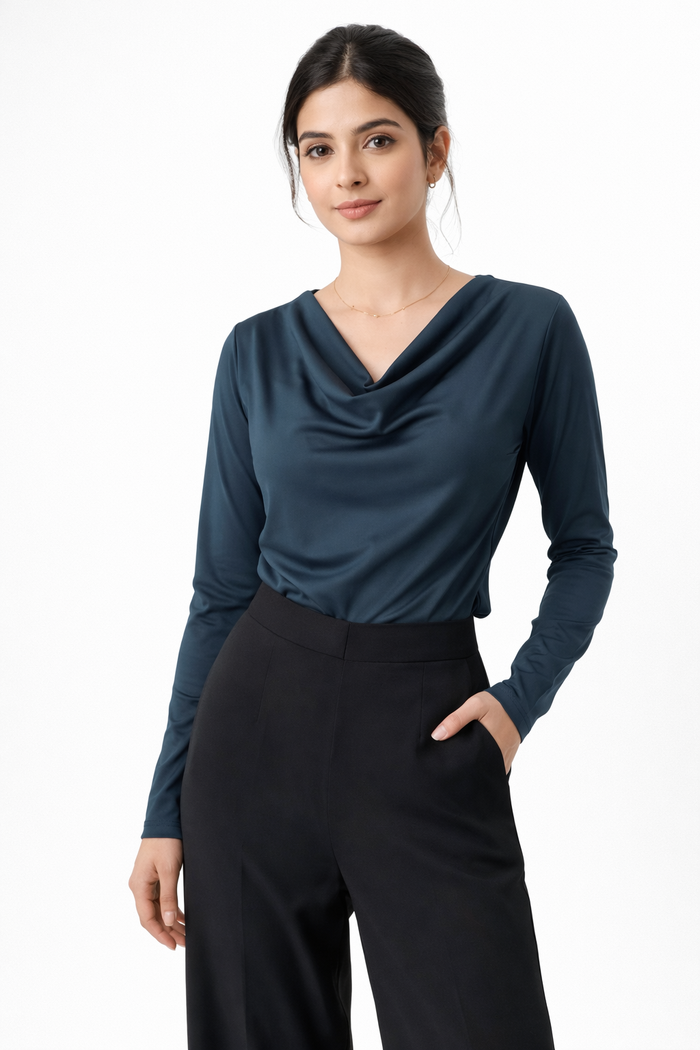 luxe drape- Morpankhi Blue
