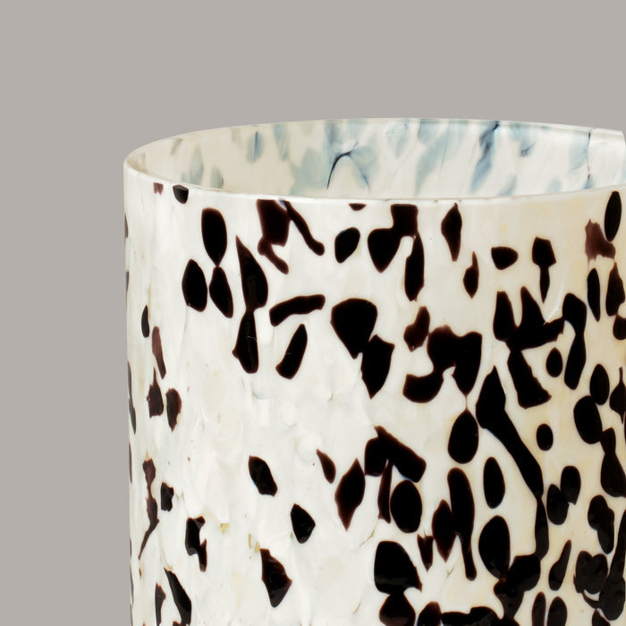Macchia su Macchia White & Black Glass, Set of 2
