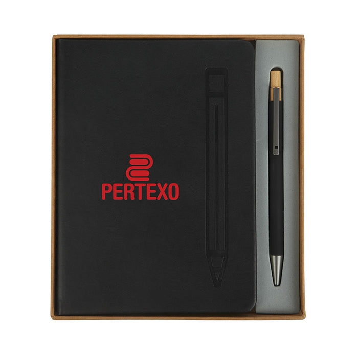 Manhattan II Gift Set w/ Magnetic Journal & Recycled Pen