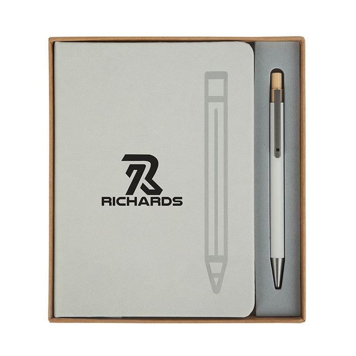 Manhattan II Gift Set w/ Magnetic Journal & Recycled Pen