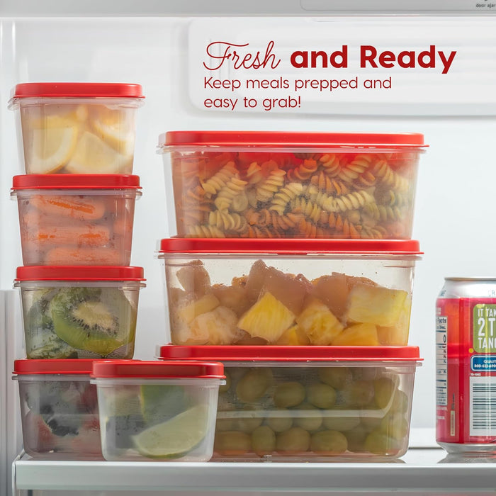 Meal Prep Containers 12oz + 45oz Combo Set, 22 Food Storage Containers with Lids - IRIS USA