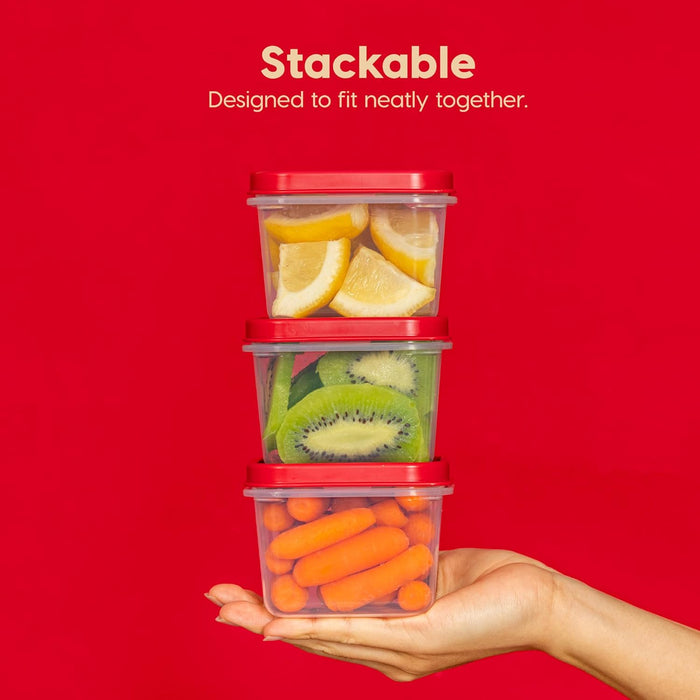 Meal Prep Containers 12oz + 45oz Combo Set, 22 Food Storage Containers with Lids - IRIS USA