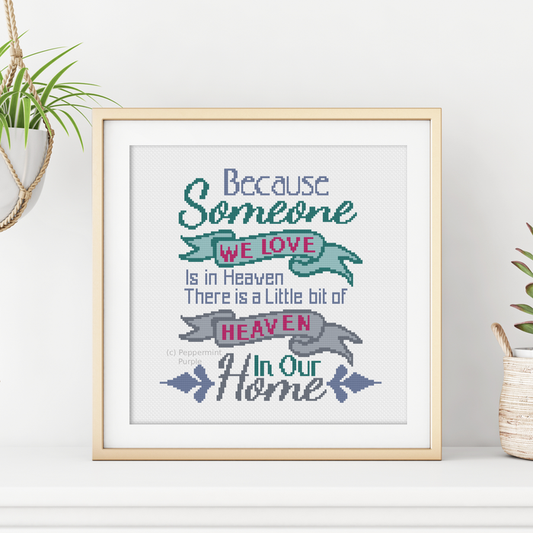 Memorial Cross Stitch Pattern by Peppermint Purple