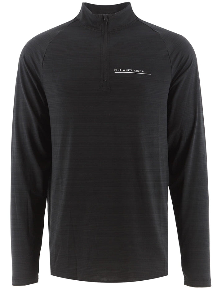 Men's Comet Black 1/4 Zip Jacket - Bascora