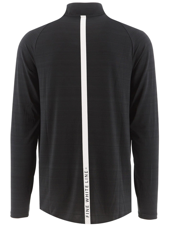 Men's Comet Black 1/4 Zip Jacket - Bascora